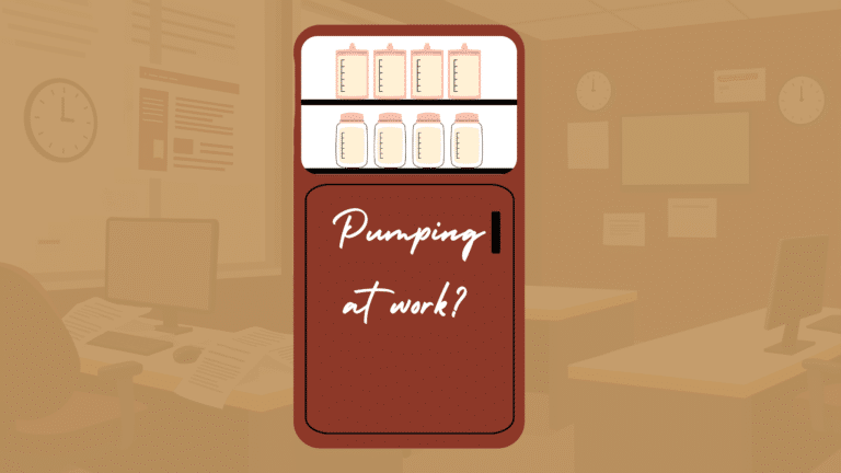 Options to store breast milk at work